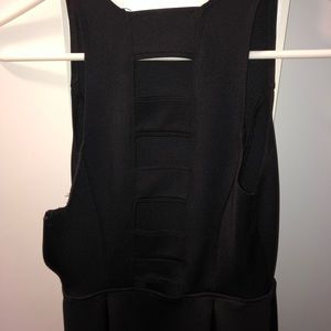 Black Slit Dress - Abercrombie and Fitch (A&F)